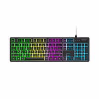 Wozinsky WKG-200 RGB membrānas spēļu tastatūra ar ritināšanas riteni - melna