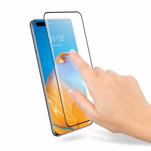 Crong 3D Armour Glass 9H rūdīta stikla aizsargs visam Huawei P40 Pro ekrānam ar uzstādīšanas rāmi