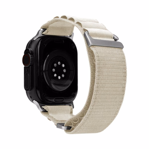 Mobilize neilona pulksteņa siksniņa - Alpine - titāna savienotājs - Apple 38/40/41mm - Starlight
