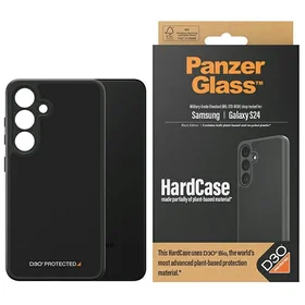 PanzerGlass HardCase ar D3O® Bio un militārās klases sertifikāciju Samsung Galaxy S24 - caurspīdīgs un melns