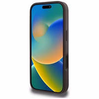 Guess 4G Circle Classic Logo Magnētiskais viedtālruņa apvalks iPhone 16 Pro Max - brūns