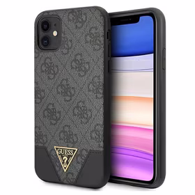 Guess 4G Triangle Collection viedtālruņa apvalks iPhone 11 6.1" / Xr - Pelēks