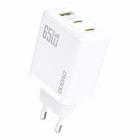 Dudao A29 65W GaN sienas lādētājs 2 x USB-C + 1 x USB-A - balts