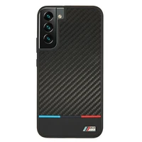 Viedtālruņa apvalks BMW M Collection Triangles Case Samsung Galaxy S22+ melns