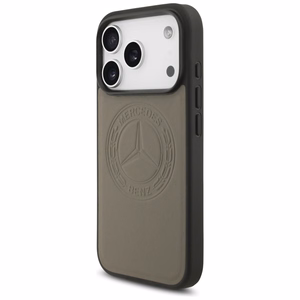 Mercedes Leather Vintage Logo MagSafe Чехол для iPhone 17 Pro - бежевый