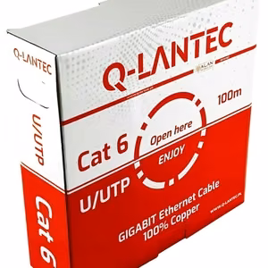 Q-LANTEC U/UTP Cat.6A tīkla kabelis, vītais pāris, LSOH