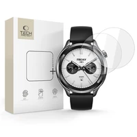 Tech-Protect Glass Fit+ 2-pack rūdītais stikls Xiaomi Watch S4 - caurspīdīgs
