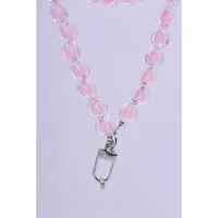 COLORFUL tālruņa siksniņa, tālruņa piekariņš / auklas garums 120 cm (60 cm cilpā) / ap kaklu – gaiši rozā