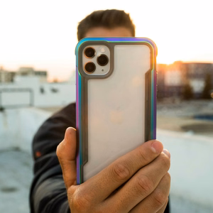 Raptic X-Doria Shield viedtālruņa apvalks iPhone 14 Pro Max ar bruņotu melnu pārklājumu