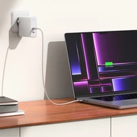 Spigen ArcStation Pro GaN-1402 2-Port 140W Sienas lādētājs balts