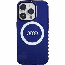 Viedtālruņa apvalks Audi IML Big Logo MagSafe iPhone 14 Pro - zils