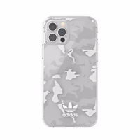 Adidas OR SnapCase Camo iPhone 12/12 Pro caurspīdīgs/balts 43705