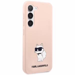 Karl Lagerfeld KLHCS23SSNCHBCP S23 S911 жёсткий чехол розовый/розовый Silicone Choupette