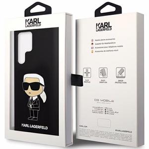 Karl Lagerfeld Silicone Ikonik чехол для Samsung Galaxy S24 Ultra - чёрный