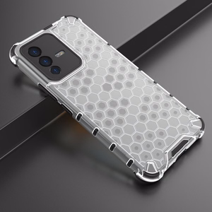 Honeycomb case бронированная крышка с гелевой рамкой для Vivo V23 5G прозрачный