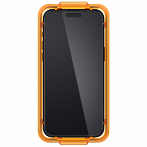 Spigen ALM Glass FC rūdītais stikls iPhone 15 Pro - melns 2 gab.