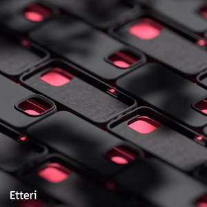 Etteri Silikona mag futrālis iPhone 16 Pro 6,3" melns