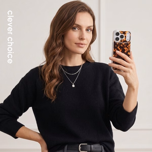 Crong Deluxe MAG Cover MagSafe vāciņš ierīcei iPhone 17 Pro Max, bruņurupuča bruņu raksts