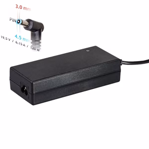 Lādētājs portatīvajam datoram Akyga AK-ND-45 (19.5V / 6.15A 120W 4.5 x 3.0mm + pin) HP 1.2m