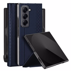 DUX DUCIS viedtālruņa apvalks BRIL ar pildspalvas turētāju SAMSUNG Z Fold SE/W25 zils
