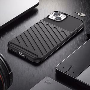 Thunder Case iPhone 14 viedtālruņa apvalks ar aizsardzību - melnas krāsas