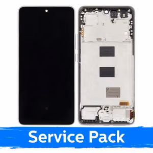 Ar Xiaomi Redmi Note 14 5G / Poco M7 Pro 5G saderīgs LCD displejs ar rāmi / mēness putekļu krāsā / (servisa komplekts)