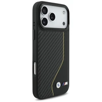 BMW M Carbon Line & Logo Magnētiskais viedtālruņa apvalks iPhone 17 Pro Max - dzeltens