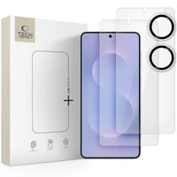 Rūdītais stikls Tech-Protect Glass Set+ 3 gab. Samsung Galaxy S25 Edge - Caurspīdīgs