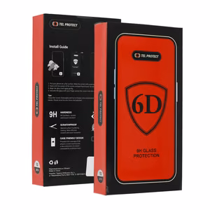 Tel Protect Full Glue 6D rūdīts stikls iPhone 14 Pro Max, melns