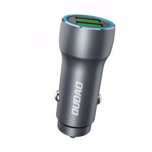 Car Charger Dudao "R4+" Grey 18W (3xQC3.0)