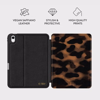 Tech-Protect Lamano macins priekš iPad 10.9 10 / 2022 / 11 11 / 2025 - bruns un melns