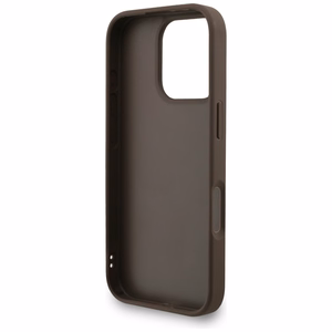Guess 4G Strap 4G Classic Logo Case for iPhone 16 Pro - Brown