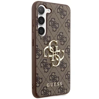 Guess GUHCS23S4GMGBR S23 S911 brūns/brūns cietais apvalks 4G Big Metal Logo
