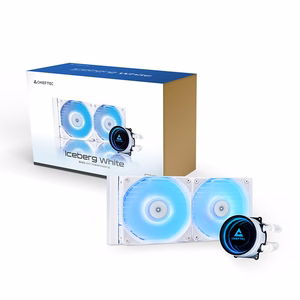 Chieftec ICEBERG 240-RGB-W Computer case All-in-one liquid cooler 12 cm balts
