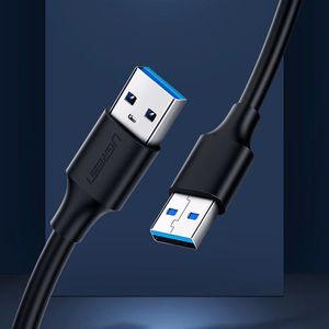 Ugreen kabelis USB 2.0 (vīriešu) - USB 2.0 (vīriešu) 1 m melns (US128 10309)