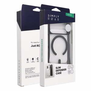 ROAR viedtālruņa apvalks SLIM DEFENDER IPHONE 15 melns
