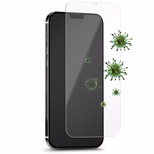 Puro Anti-Bacterial rūdīta stikla ekrāna aizsargs iPhone 12 Pro Max, ar antibakteriālu aizsardzību