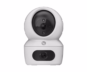 EZVIZ H7c Dual – iekštelpu grozāma Wi-Fi kamera ar diviem 4 MP objektīviem, balta (CS-H7c)