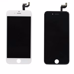 LCD displejs saderīgs ar iPhone 6 Plus balts (kopija / standarta kvalitāte)