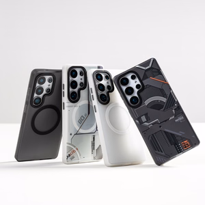 Benks Magnētiskais Mecha Series Viedtālruņa apvalks Iphone 15 Pro Max balts