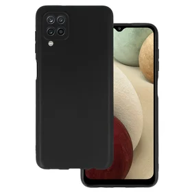 Aizmugurējais korpuss MATT priekš SAMSUNG GALAXY A12 Black