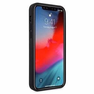 Ferrari FEHQUHCP12LBK iPhone 12 Pro Max 6.7" melns/melns cietais apvalks Off Track Quilted