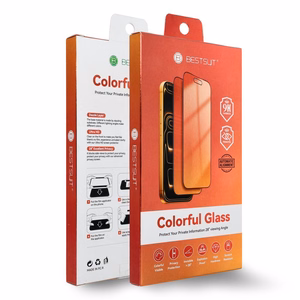 Bestsuit 5D Colorful Privacy 180 elastīgais hibrīda aizsargstikls iPhone 15 Pro, fuksīna krāsā