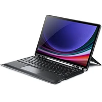 DUX DUCIS salokāms DK vāciņš ar bezvadu tastatūru SAMSUNG Tab S10 Plus/S9 Plus/S9 FE Plus melns