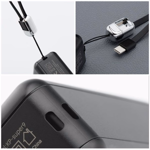 FORCELL F-ENERGY daudzfunkcionāls lādētājs 45W 6in1 ar USB A un USB C ligzdām, portatīvais lādētājs 15000mAh un bezvadu uzlāde 15W