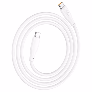 Kabelis USB C uz USB C Hoco 3A 100W 2 m X93 balts