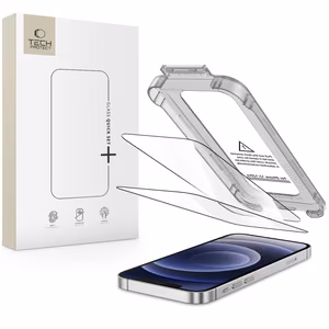 Tech-Protect Quick Set+ 2-gab. komplekts rūdīts stikls iPhone 12 / 12 Pro - melns