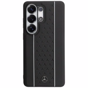 Mercedes Laurel Leaves Vertical Stripes MagSafe maciņš priekš Samsung Galaxy S26 Ultra melns un balts