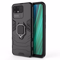 Ring Armor izturīgs hibrīda apvalks ar magnētisko turētāju Realme Narzo 50A Melns