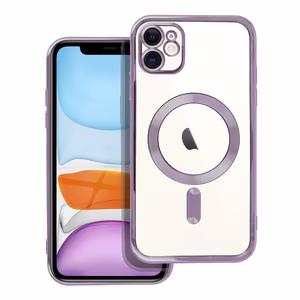 Чехол для iPhone 11 Electro Mag Cover совместимый с MagSafe фиолетовый